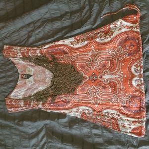 Free People Multi Color Boho Patterned Tank